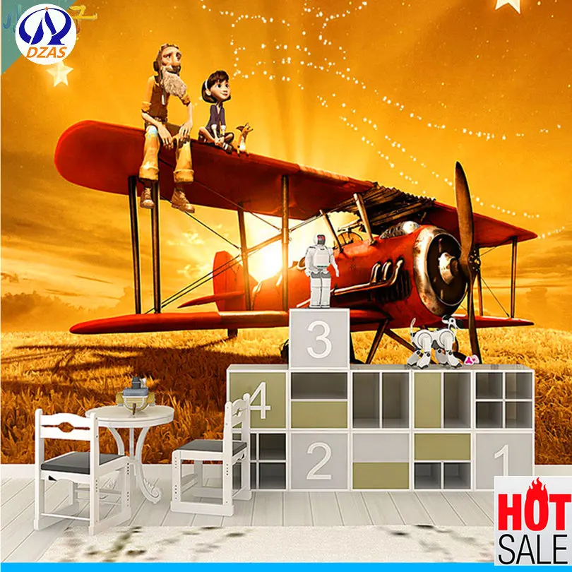 

2018 European style little Prince fantasy mural children's room wallpaper boy girl AS-CX bedroom background mural