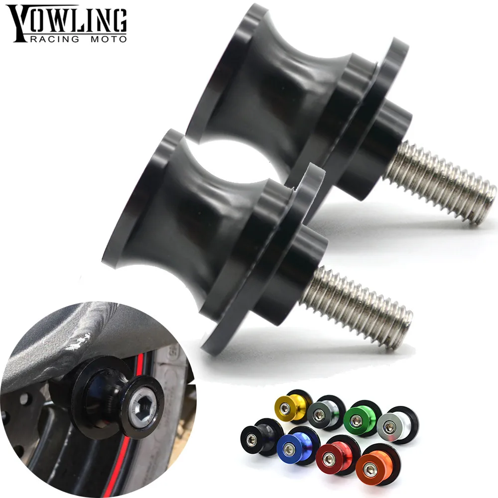 6 8 10mm CNC Motorcycle Swingarm Sliders Spools motorcycle accessories