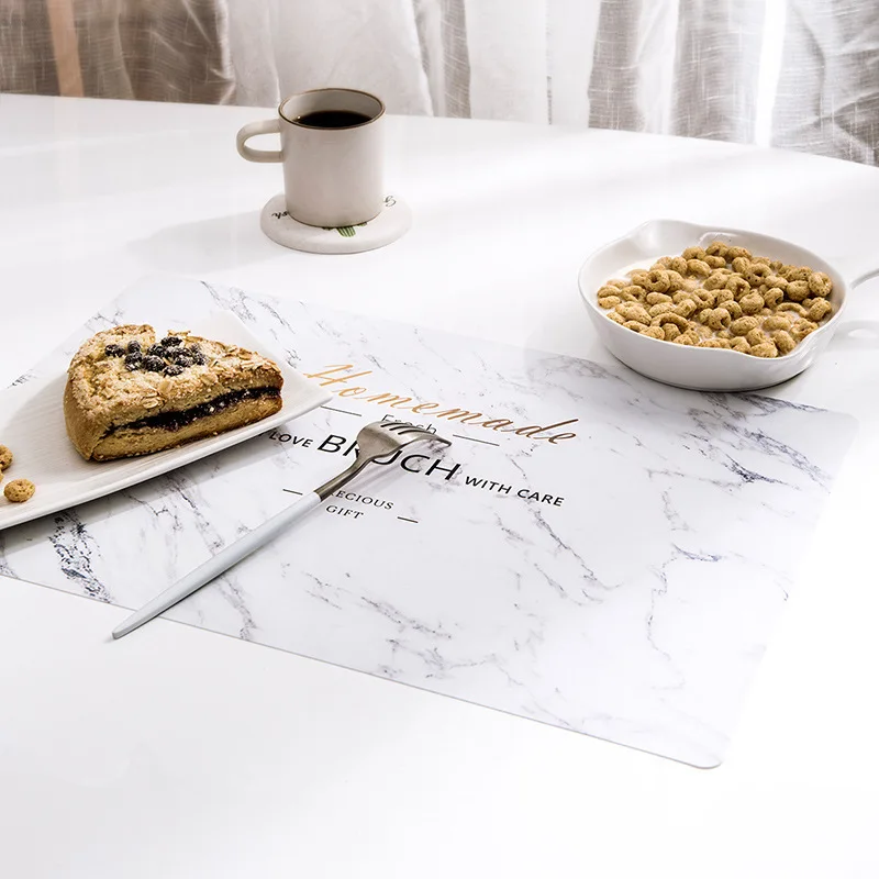 Waterproof table mat easy to clean roll non-foldable tableware | Дом и сад