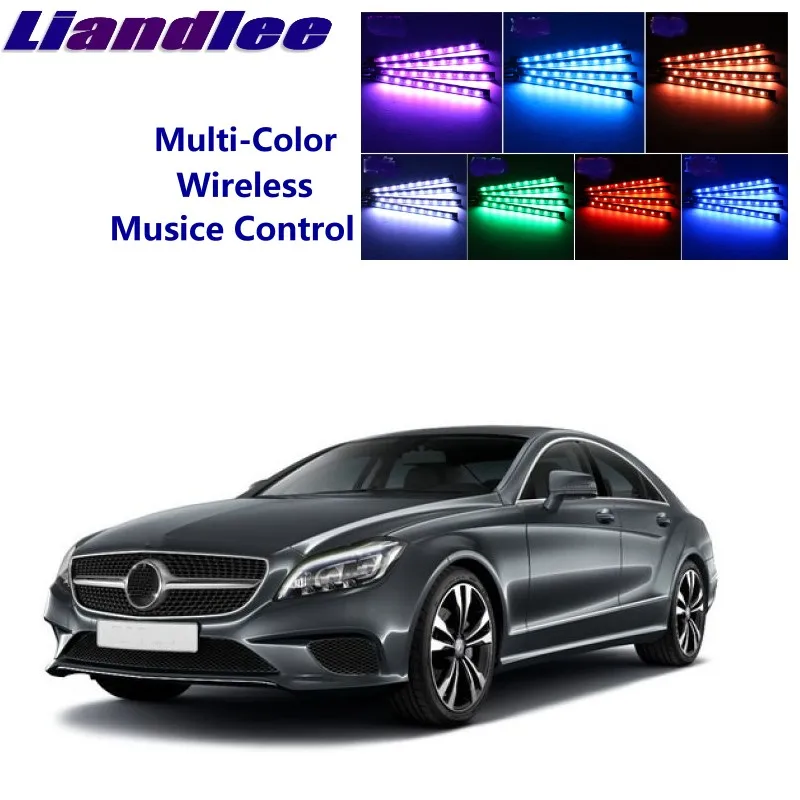 LiandLee For Mercedes Benz CLS MB W219 C219 W218 Car Interior UnderDash FootWell Seat Accent Music Rhythm Ambient Light