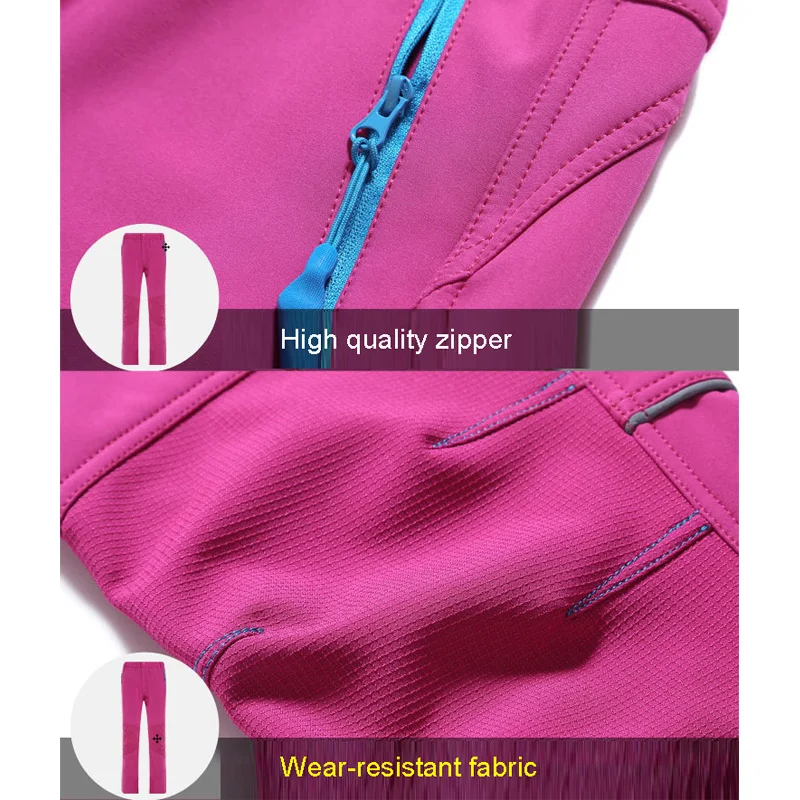El Ártico luz Kids'Winter de lana suave pantalones de senderismo de la juventud niños resistente al agua al aire libre Camping senderismo esquí Pantalones
