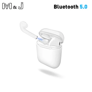 

M&J i9S TWS Mini Wireless Bluetooth 5.0 Earphones Headsets With Charging Box Binaural Calling Headphone for All Smart phone i10