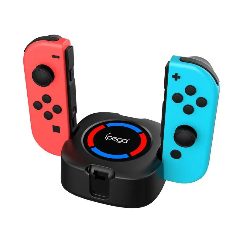 Зарядная Станция для переключателя NS Joy-con контроллеры светодиодный 4 в 1 Подставка для зарядного устройства для защиты от избыточного заряда