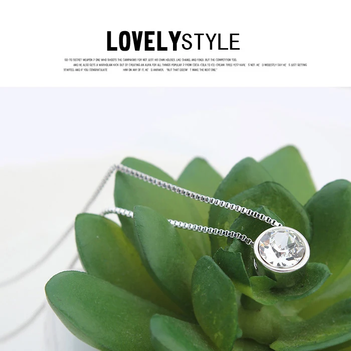 Malanda модный бренд круговой кулон круглый кристалл от Swarovski заявление Ожерелья для