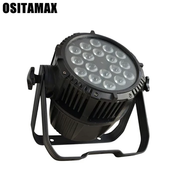 

Stage Light Event Decoration Equipment 18Pcs 4IN1 RGBW Par Light IP65 Waterproof Led Light effect Lamp Music Christmas KTV Party