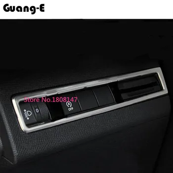 

Car Stick ABS Chrome Front Head Fog Intelligent Light Switch Trim Frame Lamp For Peugeot 3008 GT 3008GT 2016 2017 2018 2019