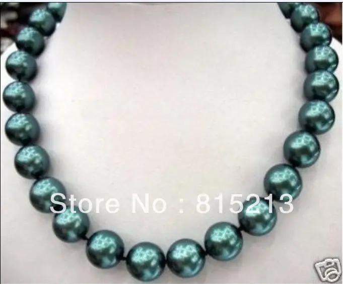 

ddh00454 18" 11-12MM TAHITIAN PEACOCK GREEN PEARL NECKLACE 14KGP 28% Discount