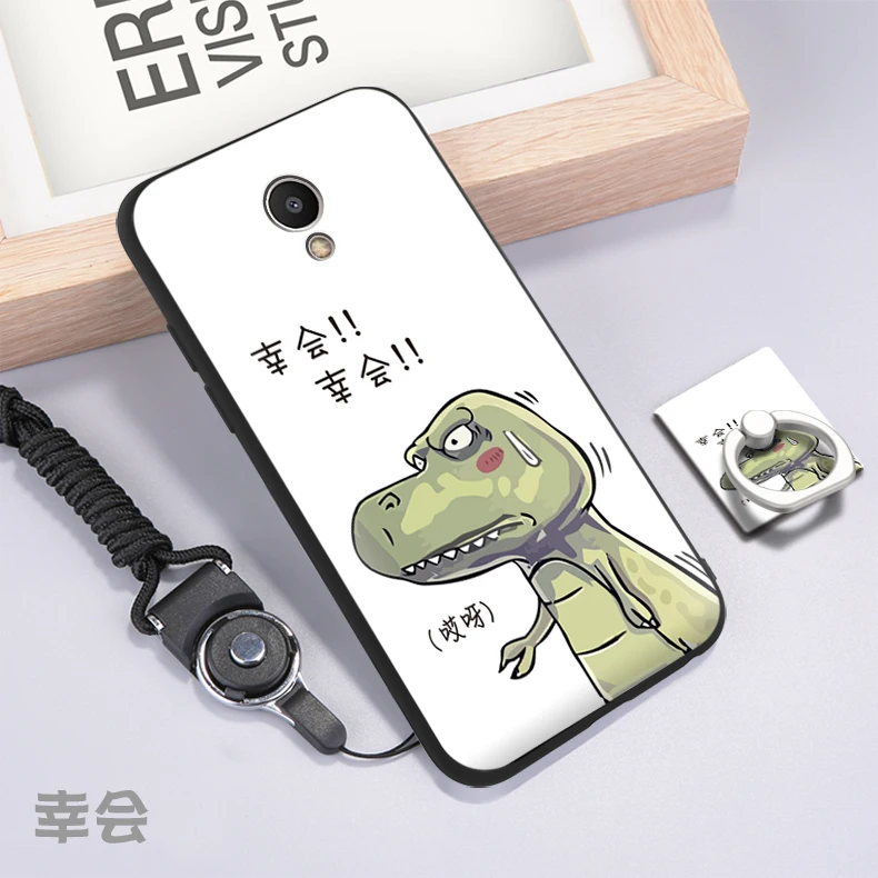 

Meizu M6 Case 5.2 Inch Simple Style Black Frame Cartoon Painted 3D Phone Shell Cover Case For Meizu M6 Mini #001