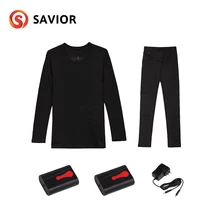 Спаситель зимнее отопление нижнее белье Электрический Интимная одежда лыжный велосипед Спорт на открытом воздухе Отопление куртка