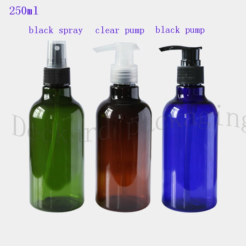 

40pcs 250ml Multicolor lotion cream pump cosmetic container,travel size shampoo liquid soap dispenser plastic bottles