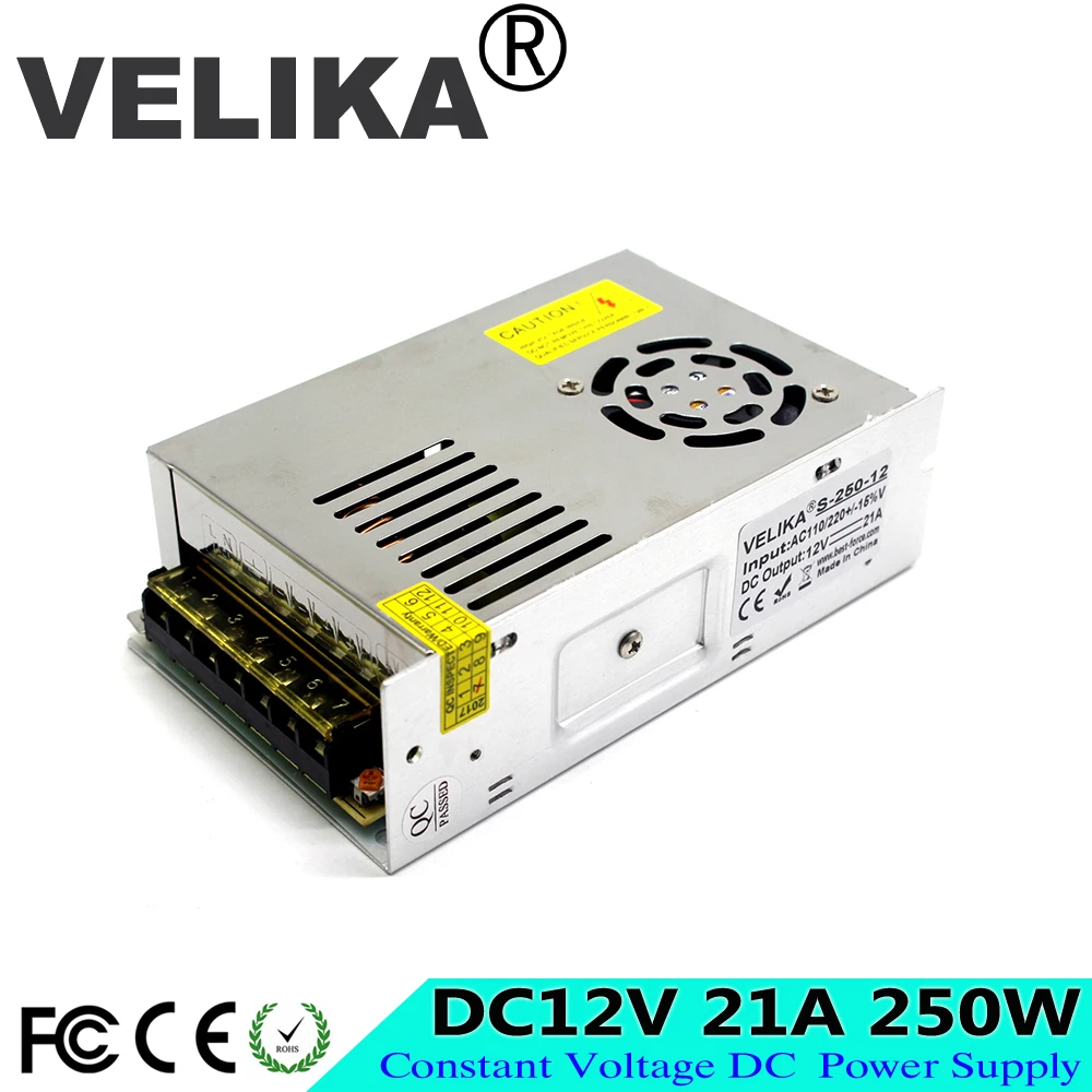 New model 12V 21A 250W Switching Power Supply Driver Lighting ...