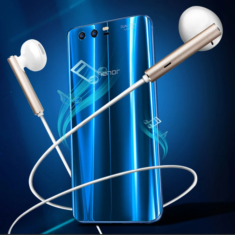 Оригинальный HUAWEI Honor Oortelefoon Metalen + Microfoon объемный 3 5 мм AM116 Voor P8 P8Lite P9 Lite P10|Наушники и
