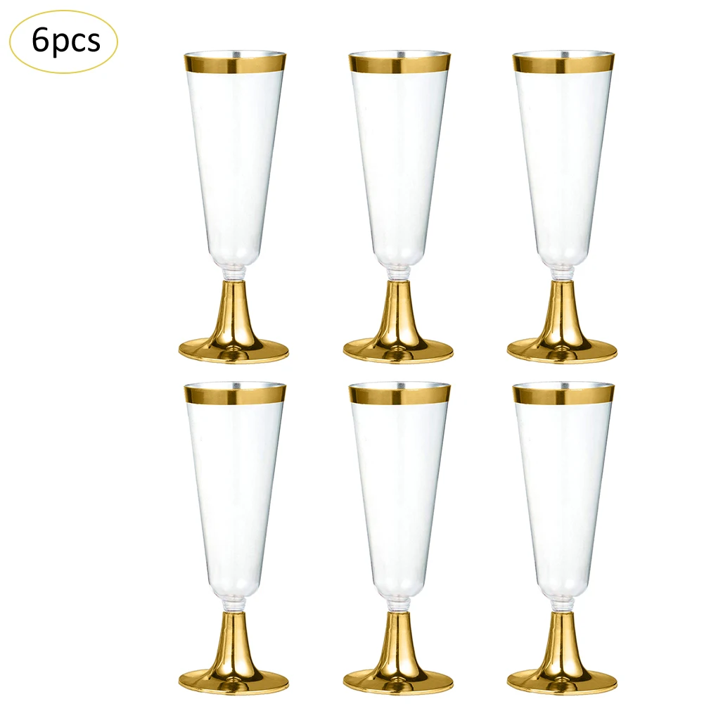 6 шт./компл. хрустальные свадебные торжественные бокалы для шампанского Стаканы Чашки для напитков вечерние свадебные украшения вина чашки для вечеринок подарочная коробка