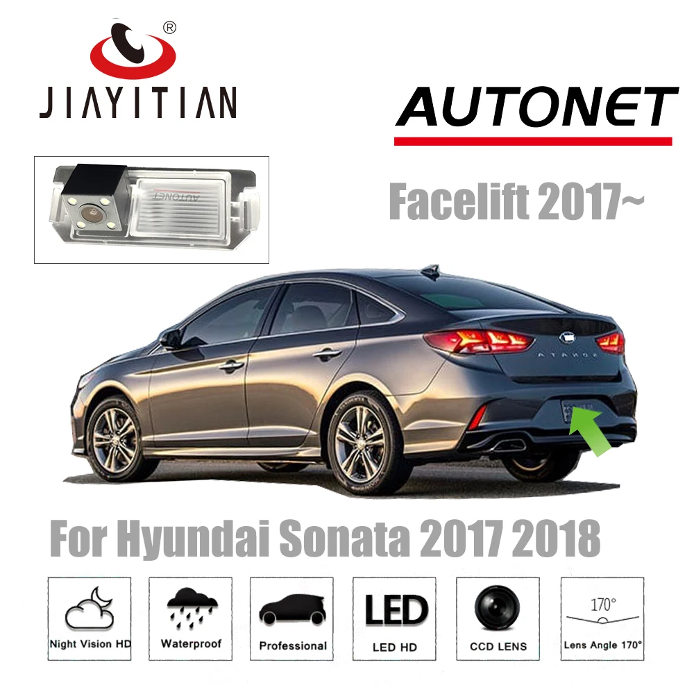 JiaYiTian Rear camera For Hyundai Sonata 2017 2018 2019 CCD Night