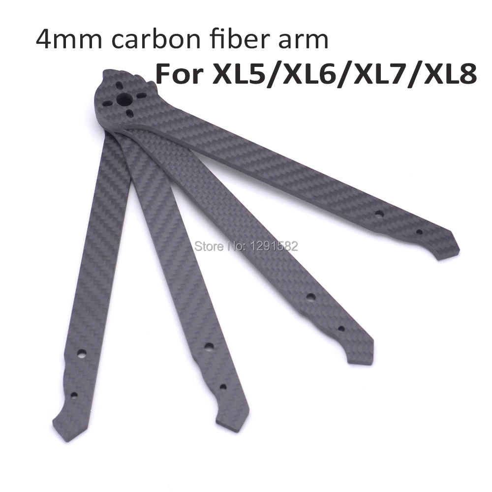 

Carbon Fiber 4mm arm spare parts Accessories for XL5 V2 232mm XL6 V2 283mm 283mm XL7 V2 294mm XL8 360mm True X Quadcopter frame