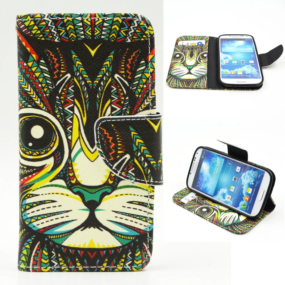 Чехол для samsung Galaxy S4 S 4 i9500 i9502 i9505 i9506 кожаный чехол телефона С Откидывающейся
