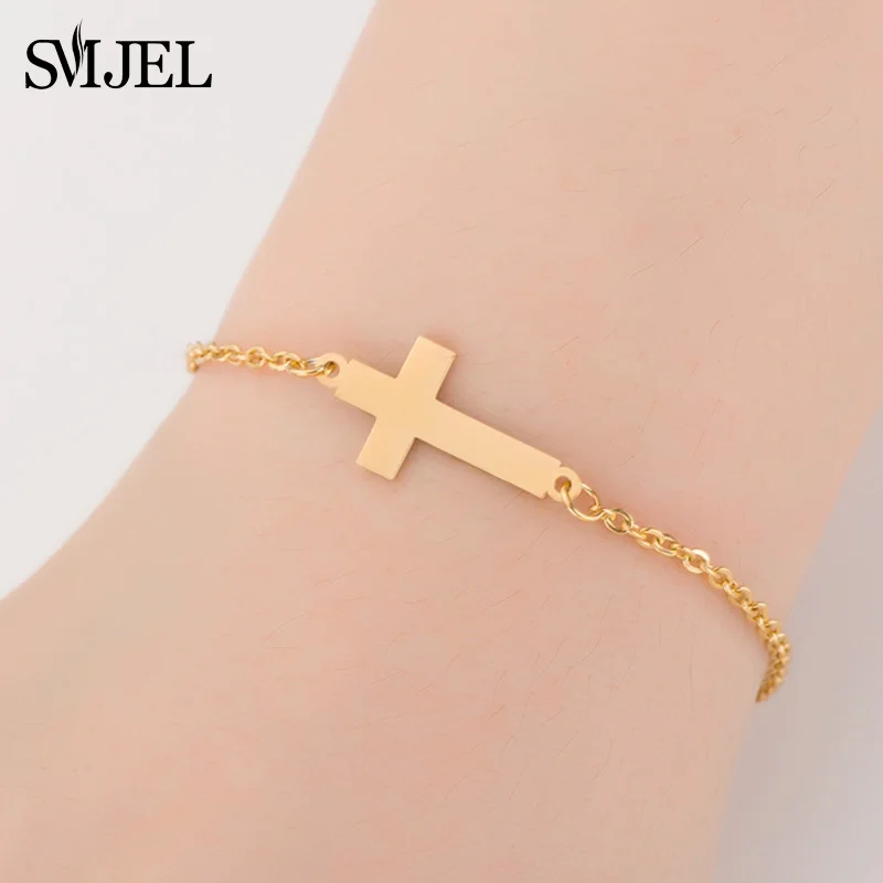 Женский браслет SMJEL из нержавеющей стали с золотым и металлическим