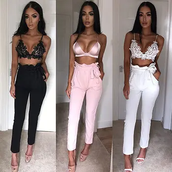

2017 Summer Women Pencil Stretch Casual Skinny Pants High Waist Women New Fashion Trousers
