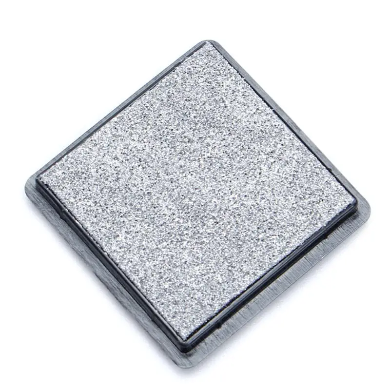silver 12 Цветов милые Inkpad ремесло масло на основе DIY Чернила колодки для губки штампы ткань Скрапбукинг Декор отпечатков пальцев печать, штамп Pad - Цвет: silver