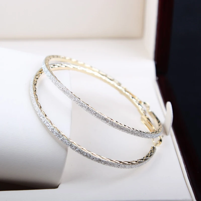 Распродажа, 5 см, большие круглые простые серьги-кольца, золотые, серебряные серьги-кольца для женщин, для вечеринки, модные ювелирные изделия, Прямая поставка