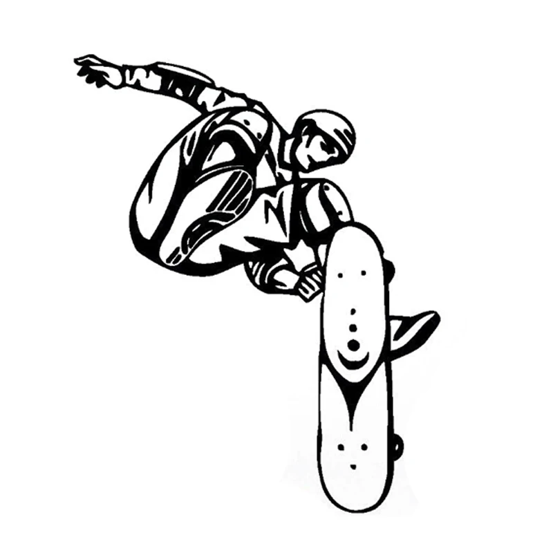 12.9CM*16.1CM Interesting Skateboard Extreme Sports Decal Vinyl Car Sticker Novelty JDM Drift Modern | Автомобили и мотоциклы
