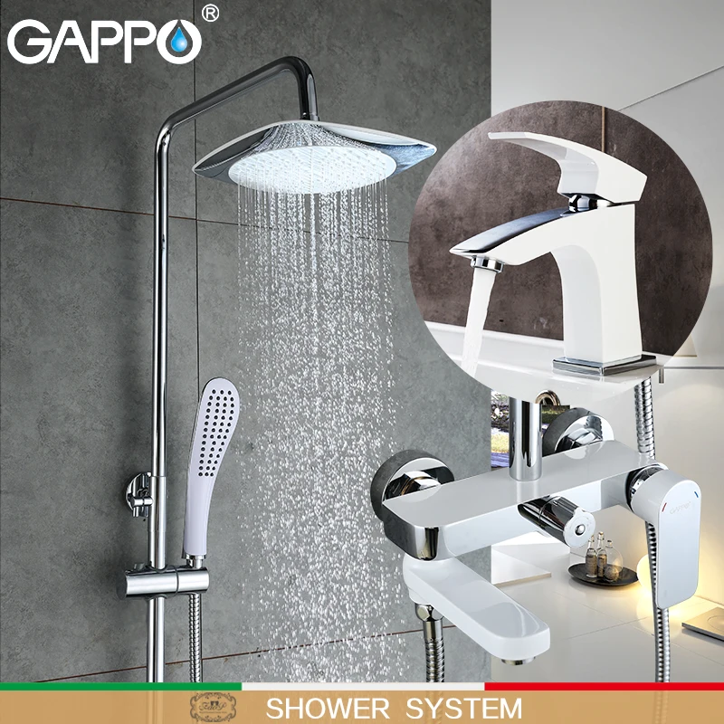 GAPPO bath faucet overhead rain shower mixer water tap bathroom basin
