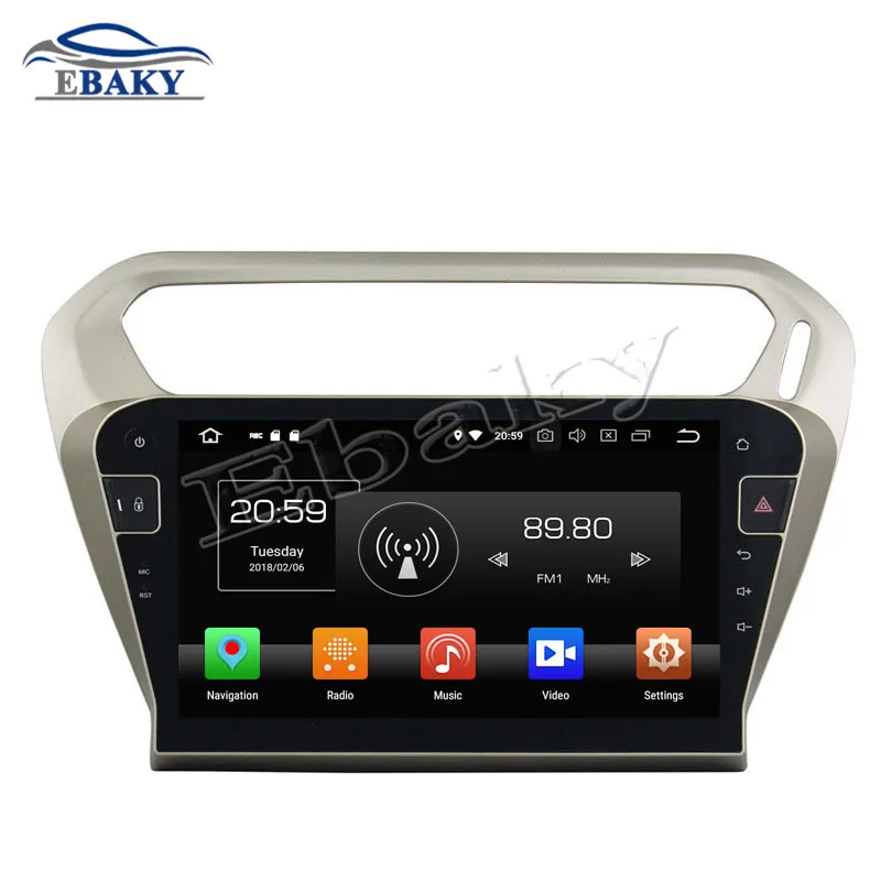 Best NaviTopia 10.1inch 4GB RAM 64GB ROM Octa Core Android 8.0 Car DVD Radio For Peugeot 301 2013 2014 2015 2016 GPS/WIFI/bluetooth 9