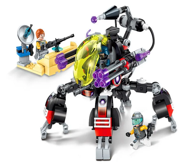 

2712 Enlighten Space Adventure Technic War Shooting Robot Attack Model Building Blocks Figure Toys For Children Christmas Gift