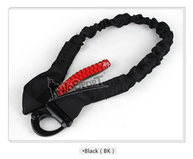 military gear hunting accessories airsoft molle system tactical elastic safety sling Lanyard Line for climbing HT17-004 (15)