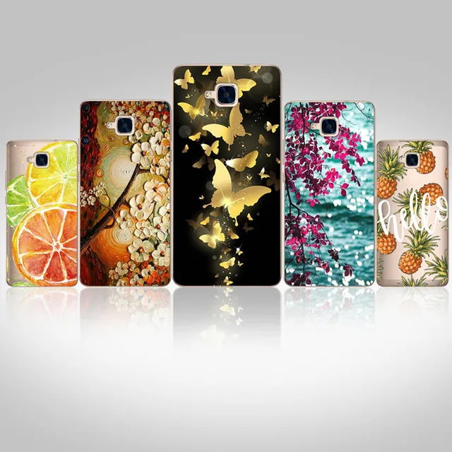 Best Offers Case For Capa Huawei Honor 5C Case Silicone Protective For Capa Huawei Honor 5C Russian Version Painting Huawei Honor 5C Case