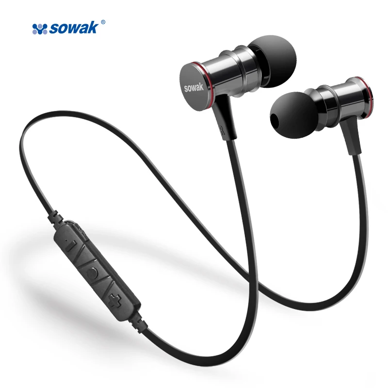 IPX4 sweatproof earphones Sowak S12 bluetooth 4 1 wireless sports APTX stereo headset with MIC for