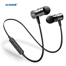 IPX4 sweatproof earphones Sowak S12+ bluetooth 4.1 wireless sports APTX stereo headset with MIC for Oneplus 5 Smartphone