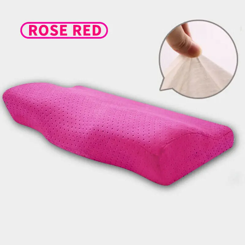 Домашний текстиль шейные подушки пены памяти забота о здоровье обезболивающие ортопедические латексные Магнитные пены памяти подушки - Цвет: Rose red
