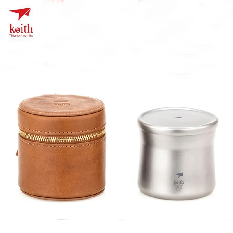 Keith Pure titanium кофейная чашка, фильтр, кружка для чая, капельного типа, титановый фильтр, воронка, ручной кофейник, легкий, 220 мл, Ti3911