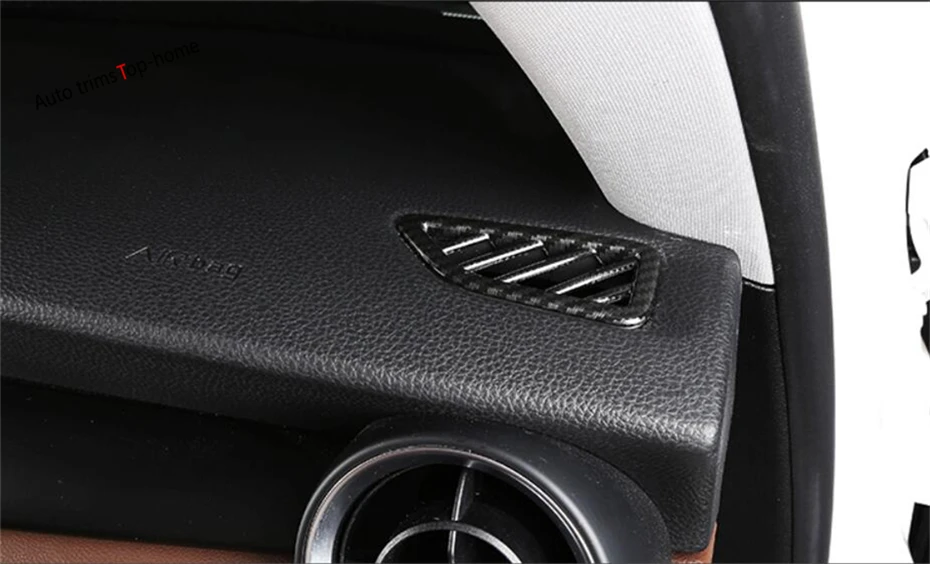 

Yimaautotrims Inside Dashboard Air Conditioning AC Outlet Vent Cover Trim Fit For Alfa Romeo Stelvio 2017 - 2020 ABS Interior