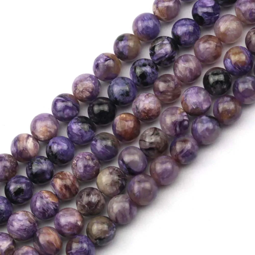 

round Natural charoite beads natural GEM stone beads DIY loose beads for jewelry making strand 15" free shipping wholesale !