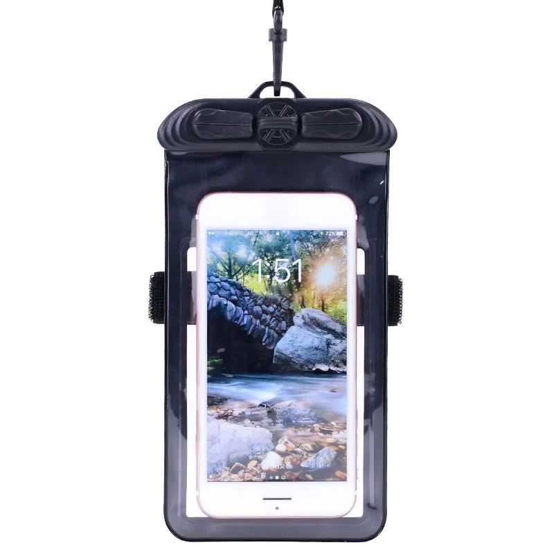 

Outdoor Waterproof Mobile Phone Hang Swimming Bag With stringTouch Screen Cellphones Pouch For Surfing Diving Sea Beach