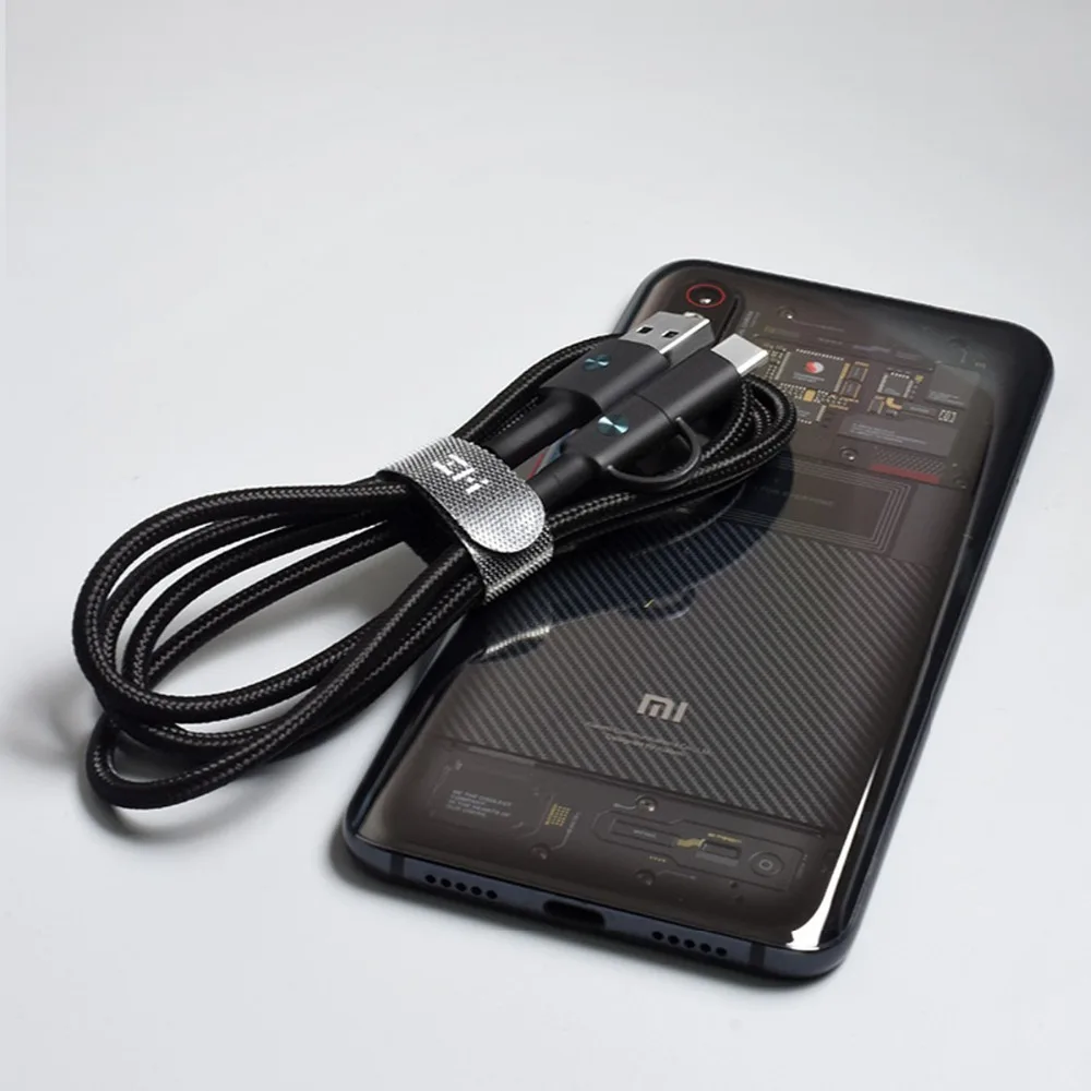 Кабель ZMI AL403 с Micro USB/USB C кабель передачи данных 2 в 1 Micro/ID зарядного устройства м