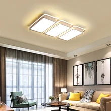 Современная светодиодная потолочная люстра для гостиной, спальни, столовой, кабинета, белого цвета, AC85-265V, люстры