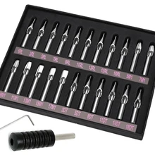 Royun 22 шт./кор. 304 игловое сопло из нержавеющей стали с наконечником для татуировки Трубная машина комплект