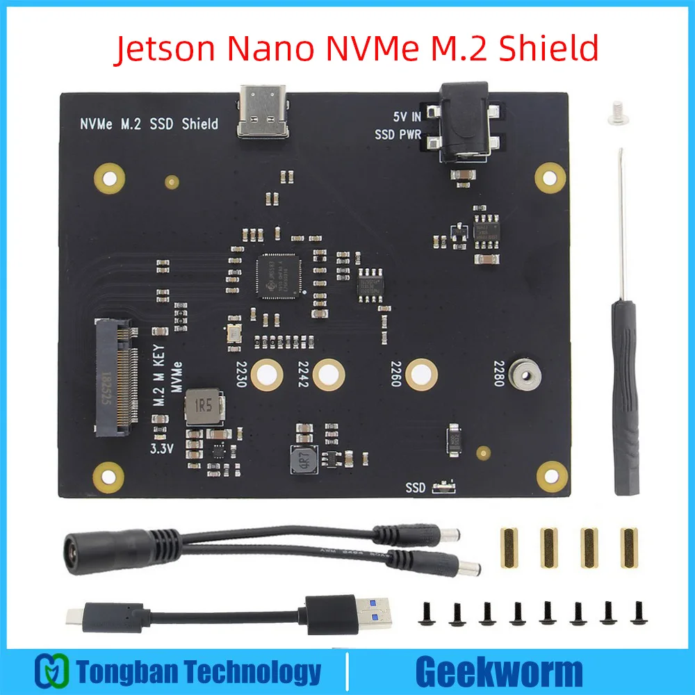 NVIDIA Jetson Nano NVMe M.2 SSD Shield Storage Плата расширения T100 V1.1 для NVIDIA Jetson Nano Developer Kit