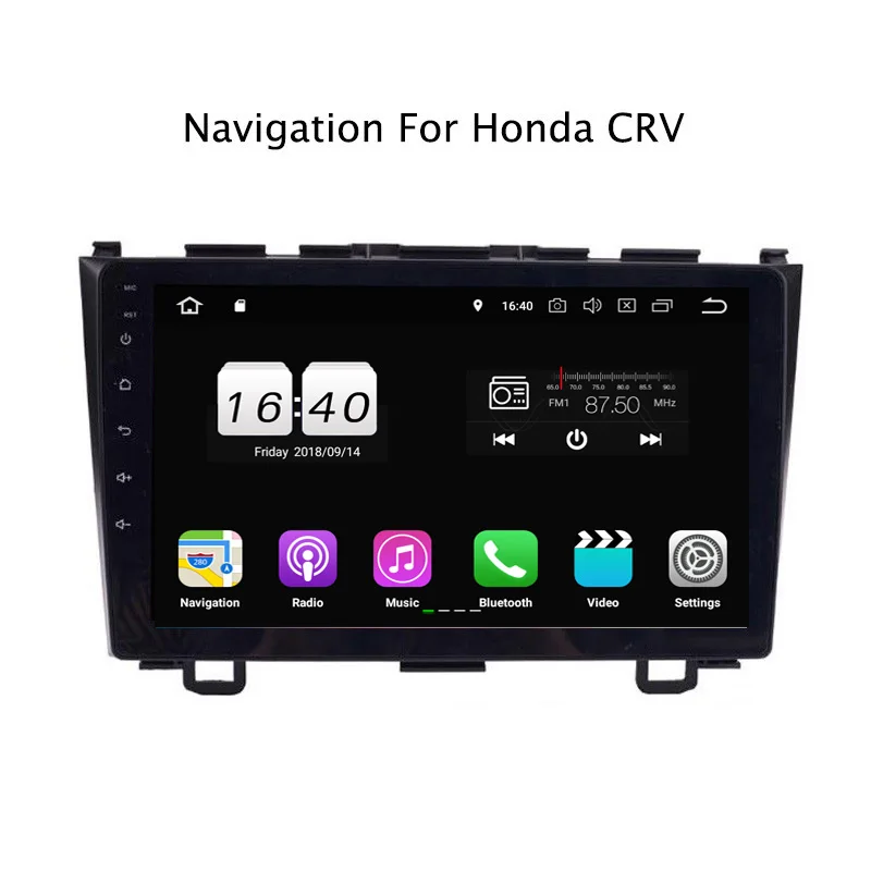 9&quot 2G RAM 16G ROM Android 8.1 Car DVD Multimedia Player For Honda CRV 2007-2011 GPS Navigation Radio Stereo Audio | Автомобили и