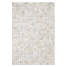 Роскошный Ковер из воловьей кожи, чистый белый цвет, натуральный ковер из телячьей шкуры, черный декоративный коврик для гостиной, спальни