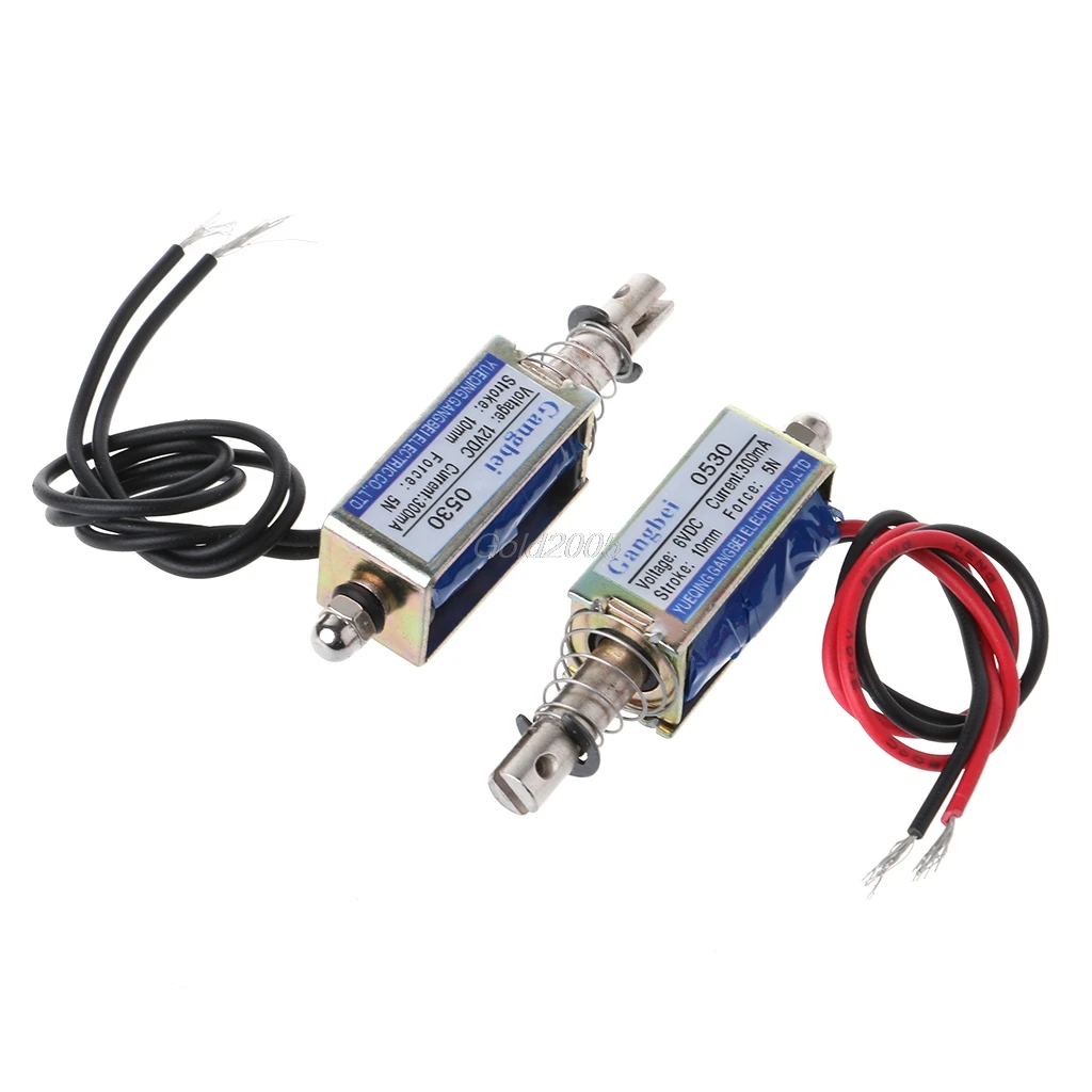 

JF-0530B DC 6V 12V Push-Pull Type Gangbei-0530B Frame DC Solenoid Electromagnet July1 Drop Ship