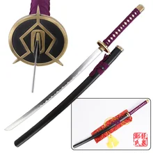 Javel lame en acier véritable Katana japonais | Lame en acier véritable, dessin animé Cosplay épée Muramasa Kmga Kuchiki Koga avec Scabbard