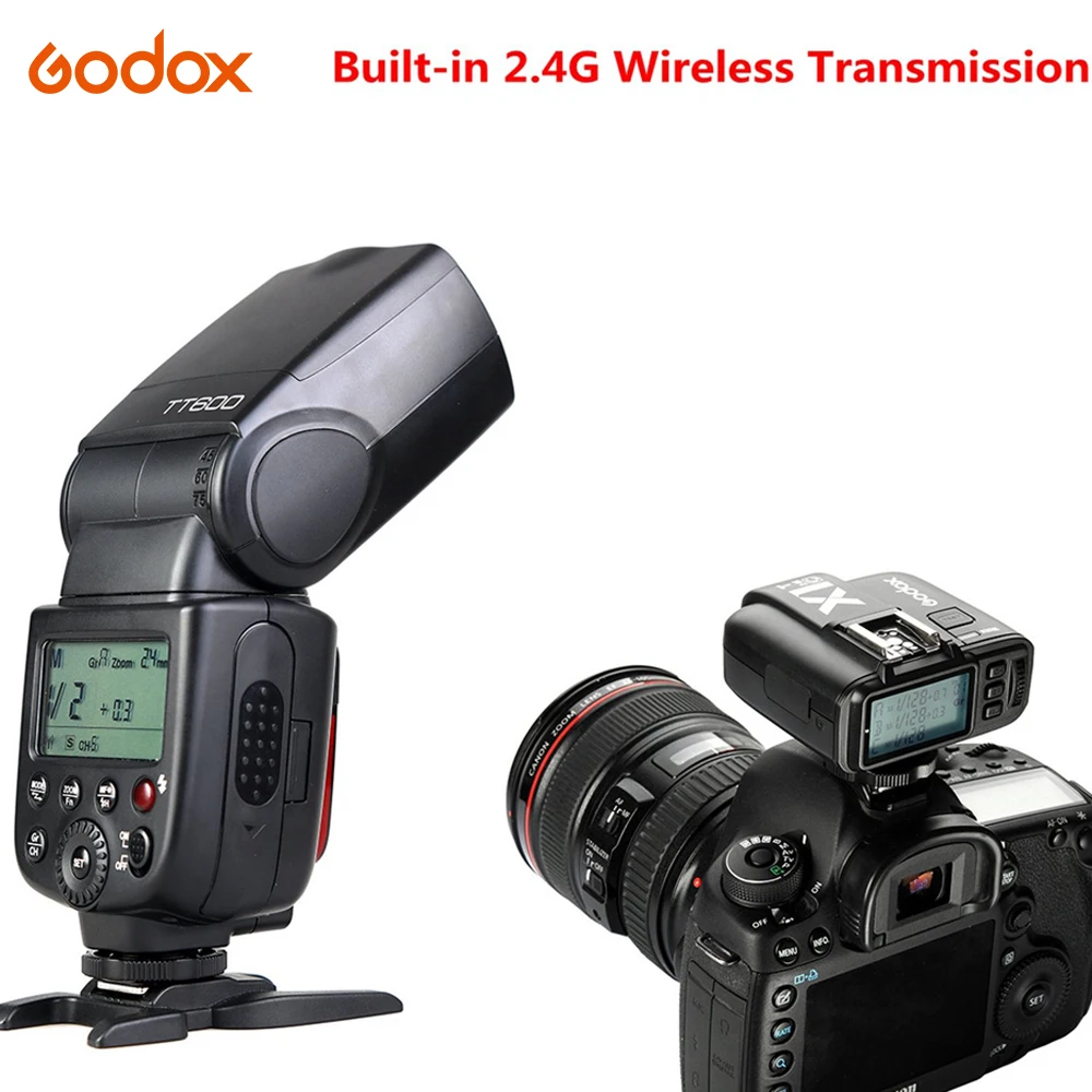 Godox TT600 TT600S 2,4G Беспроводная фотовспышка со встроенным триггером для SONY Canon Nikon Pentax Olympus Fuji