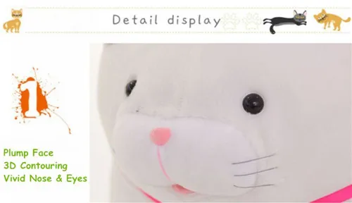 Fancytrader Big Fat Cat Plush Toy Giant Soft Stuffed Japan Anime AMUSE Cats Doll for Children 3 Colors Best Gift (26)