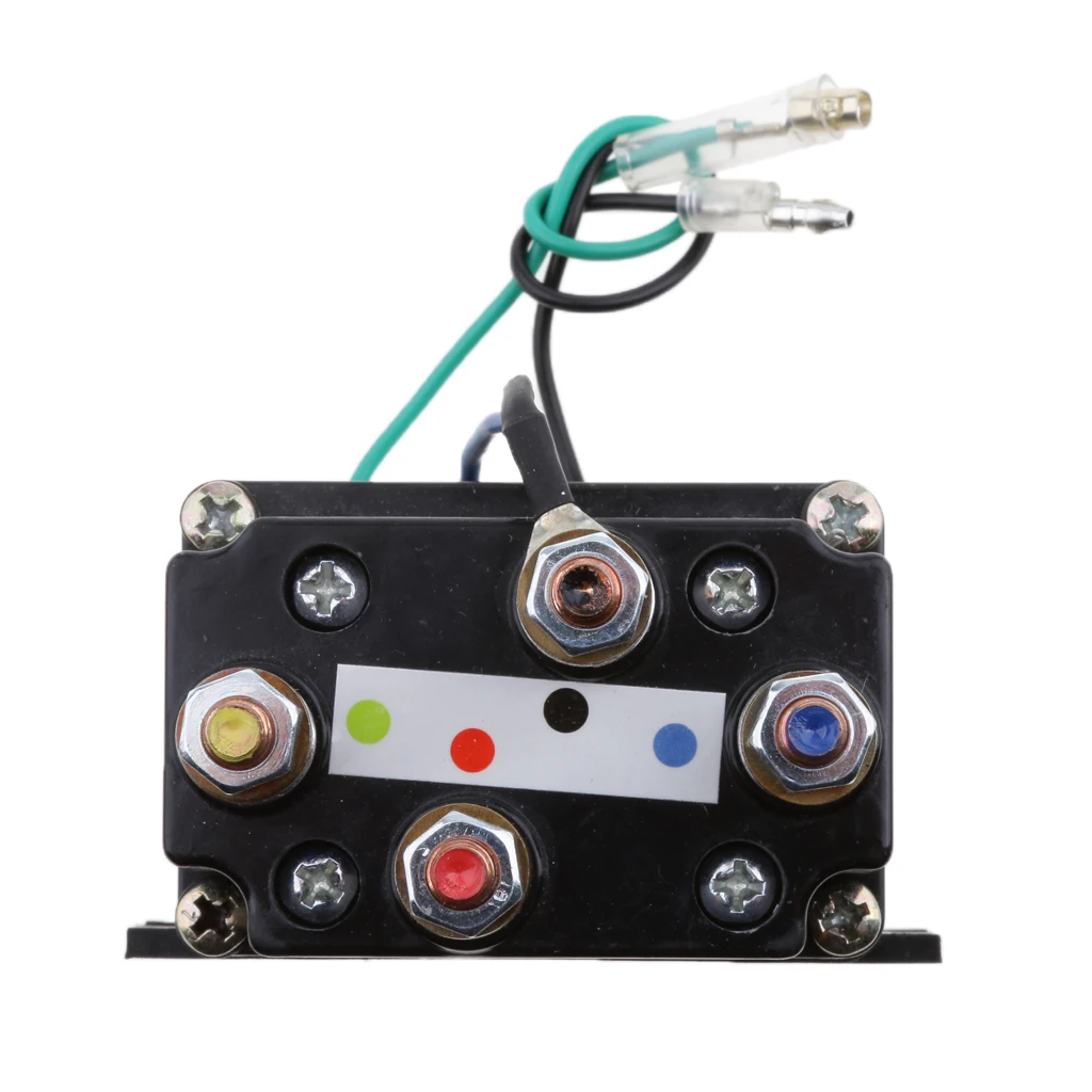 12V 500A Winch Solenoid Contactor Relay For 9500lbs-17000lbs ATV UTV 4WD 4x4 Winches Replacement 80mm*7.5mm*40.5mm