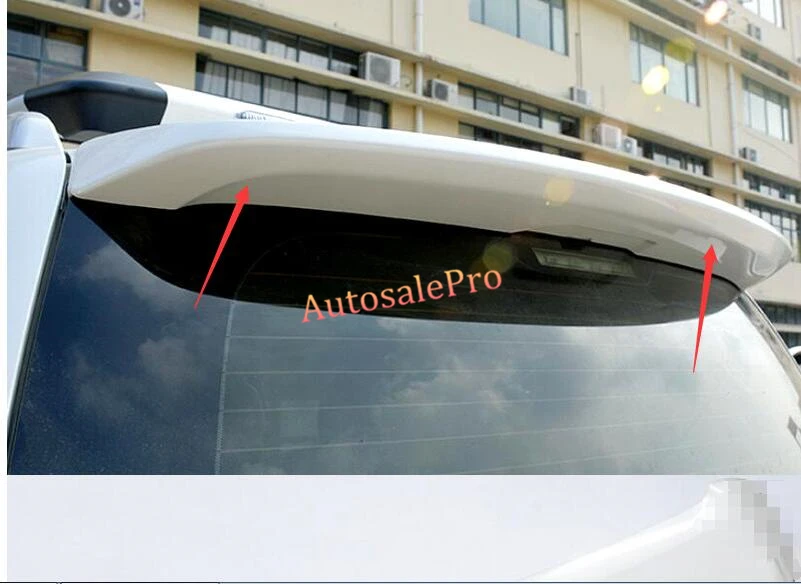 

Chrome Black Color Rear Spoiler Wing Trunk Upper Lip Sport Trim for Toyota Land Cruiser LC200 2008-2016