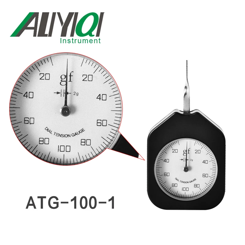 100g датчик контроля натяжения с циферблатом одиночный указатель (ATG 100 1)Tensiometro|dial